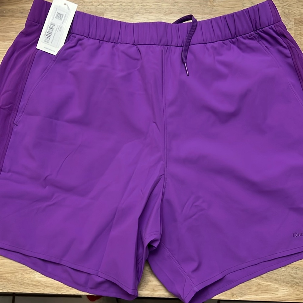 Mens Outdoor Voices High Stride 5 inch shorts in Jellyfish